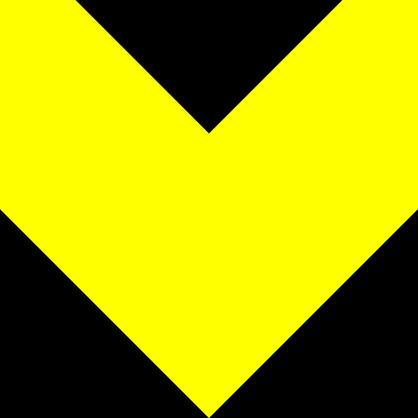 transit-arrow-yellow-black-down